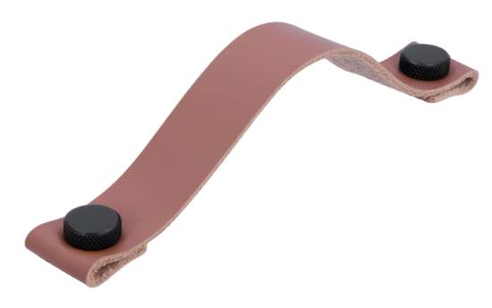 Afbeeldingen van Siro Meubelgreep metaal - boorafstand 160mm/L 190mm/H 35mm/B 25mm bruin/mat zwart 