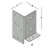 Afbeeldingen van GB Paalhouder type B, 90x90 2,5 Thermisch Verzinkt