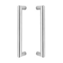 Afbeeldingen van INTERSTEEL Deurgrepen per paar recht-90° 630x80x30 HoH 600 rvs 4339