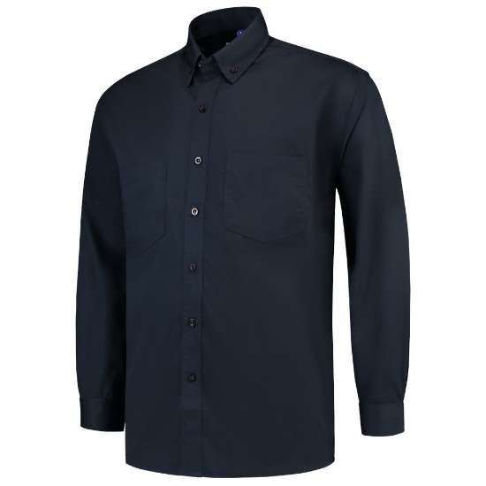 Afbeeldingen van Tricorp Werkhemd Lange Mouw 701004 Navy M