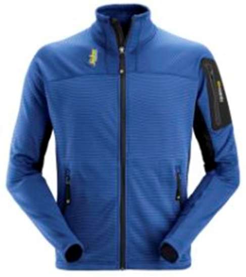 Afbeeldingen van Snickers body mapping micro fleece jack 9438-5604, Maat XS, kobalt blauw/zwart