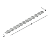 Afbeeldingen van GB Montageband wave 10 meter 17x0,8 Sendzimir Verzinkt