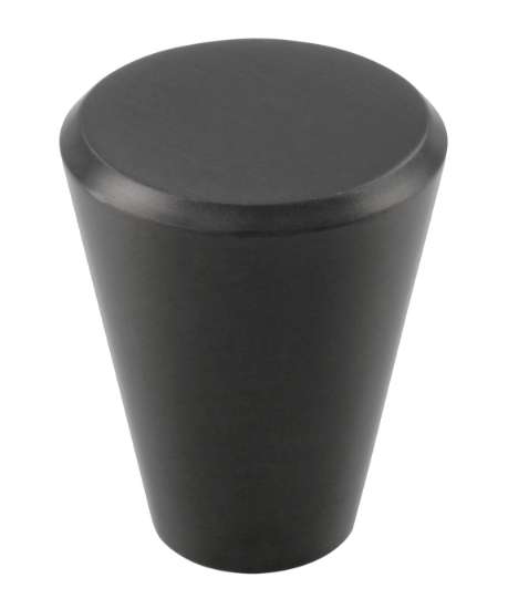 Afbeeldingen van Siro Meubelknop metaal - L 20mm/H 24mm/B 20mm - grafiet zwart donker 