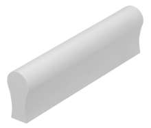 Afbeeldingen van Siro Meubelgreep metaal - boorafstand 64mm/L 84mm/H 23mm/B 12mm mat aluminium 