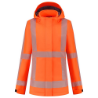 Afbeeldingen van Tricorp dames softshell RWS Revisible - maat 4XL - fluor oranje 