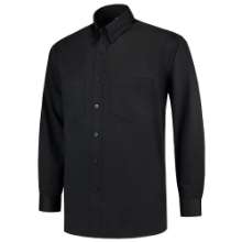 Afbeeldingen van Tricorp Werkhemd Lange Mouw 701004 Zwart 3XL
