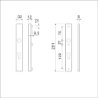 Afbeeldingen van Ami Veiligheidsmalschild 251/32 - PC92 Deurdikte 53/57mm - F1 