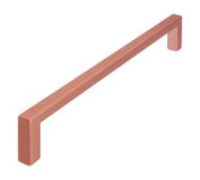 Afbeeldingen van Siro Meubelgreep metaal - boorafstand 160mm/L 168mm/H 28mm/B 8mm koper mat 