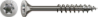 Afbeeldingen van Spax spaanplaatschroef 4Cut - Ø8x80mm T40 - verzonken multikop deeldraad RVS