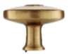 Afbeeldingen van Siro Meubelknop metaal - L 32mm/H 24mm/B 32mm antiek messing/beige 