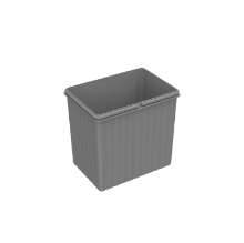 Afbeeldingen van Hettich Emmer 16 l, kunststof, grijs, B x T x H 222 x 310 x 295 mm, voor afvalsysteem Bin.it Easy
