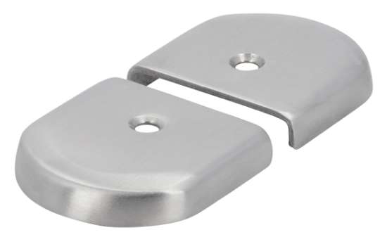 Afbeeldingen van Siro Eindstuk metaal - L 39mm/H 8mm/B 40mm RVS 