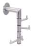 Afbeeldingen van Siro hakenrek klein metaal - boorafstand 46mm/L 210mm/H 123mm/B 60mm RVS 