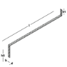 Afbeeldingen van GB trekanker - 1000x30x5mm - verzinkt band
