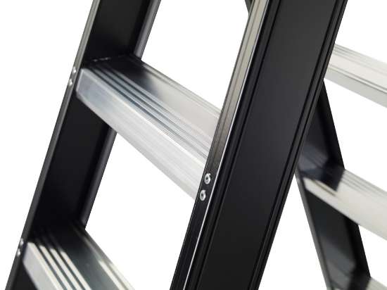 Afbeeldingen van Dubbel oploopbaar - aluminium trap (gecoat)