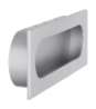 Afbeeldingen van Siro Schelpgreep metaal - L 125mm/H 16mm/B 45mm aluminium 