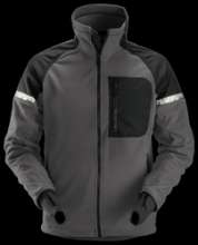 Afbeeldingen van Snickers Allround fleece jack 8005-5804, Maat L, staal grijs/zwart