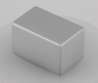 Afbeeldingen van Siro Meubelknop metaal - L 12mm/H 20mm/B 12mm mat aluminium 