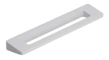 Afbeeldingen van Siro Meubelgreep metaal - boorafstand 96mm/L 118mm/H 24mm/B 10mm wit mat 