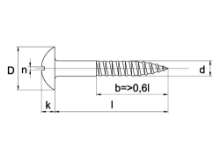 Afbeeldingen van Houtschroef Messing bk 3.5x30 DIN 96
