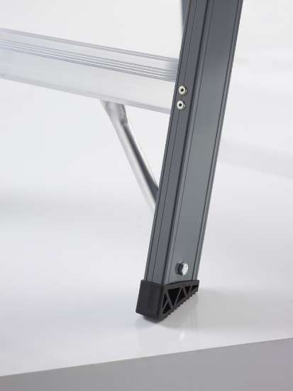 Afbeeldingen van Enkel oploopbare trap - aluminium (gecoat)