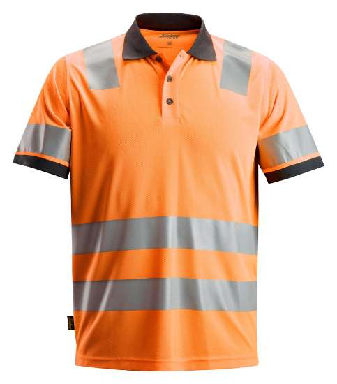 Afbeeldingen van Snickers polo 2730-5500 maat XL high visibility oranje