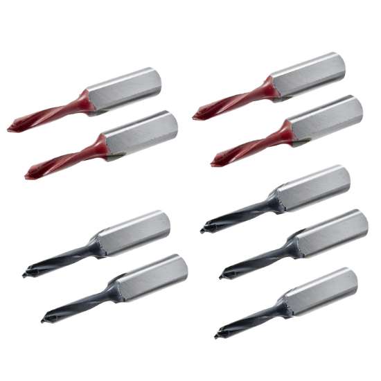 Afbeeldingen van Hettich Borenset voor wisselbooraandrijving, 9 assen voor BlueMax Mini Modular Plus, BlueMax Mini Modular (5 x ø 5 mm rechts, 4 x ø 5 mm links)