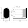 Afbeeldingen van Hermeta deurbuffer wandmodel 50mm F1 mat