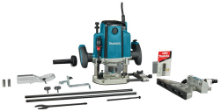 Afbeeldingen van Makita bovenfrees RP1802FX04 - 230V 1850Watt - met accessoireset in doos