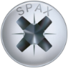 Afbeeldingen van Spax spaanplaatschroef - Ø5x16mm PZ2 - cilinderkop elektrolytisch verzinkt