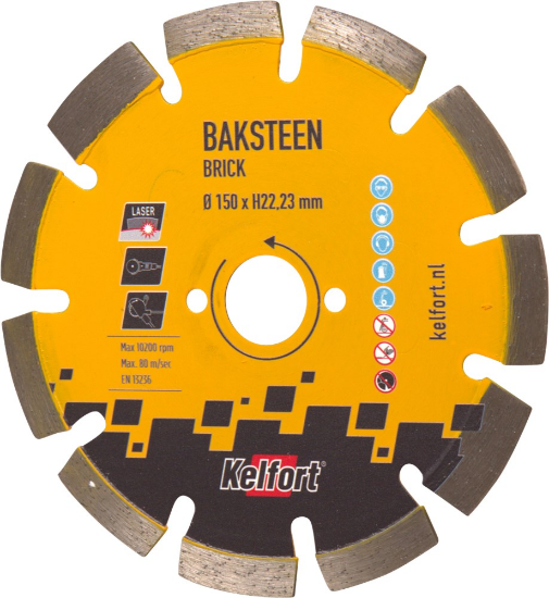 Afbeeldingen van Kelfort Diamantzaagblad - 150x22.23mm - baksteen 