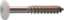 Afbeeldingen van HPL schroef 4,8x32 RVS R9010 wit