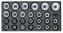 Afbeeldingen van GEDORE Set dopsleutels 1/2" in 1/3 gereedschapsmodule 1500 ES-19 IS
