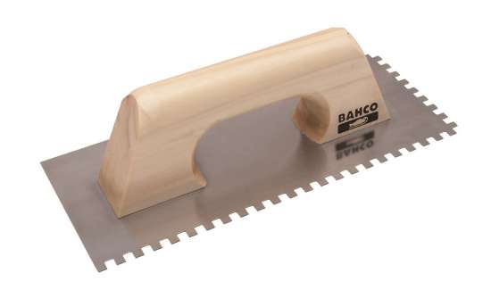 Afbeeldingen van Bahco troffel 280x130 recht getand 10x10 (209228100)