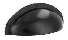 Afbeeldingen van Siro Schelpgreep metaal - boorafstand 64mm/L 85mm/H 27mm/B 31mm - mat zwart 