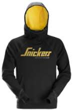 Afbeeldingen van Snickers logo hoodie 2889-0400, Maat S, zwart
