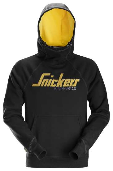 Afbeeldingen van Snickers logo hoodie 2889-0400, Maat 3XL, zwart