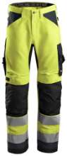 Afbeeldingen van Snickers werkbroek 6331-5558 maat 252 high visibility geel