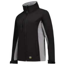 Afbeeldingen van Tricorp Softshell bicolor dames 402008 Zwart/Grijs 3XL