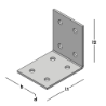 Afbeeldingen van GB Versterkingshoek 50x50 40x2 Zink-Magnesium