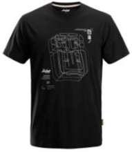 Afbeeldingen van Snickers T-shirt (2-pack) 2522-0409, Maat 3XL, zwart/wit
