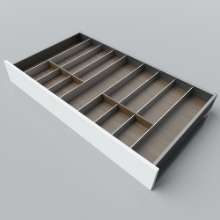 Afbeeldingen van Blum Bestekindeling Legrabox - corpusbreedte 950-1200 diepte 550mm - notenhout/aluminium OL.NA5510S1BEST