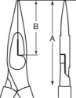 Afbeeldingen van Bahco vonkvrije lange punttang aluminium brons 160mm (NS406-160)