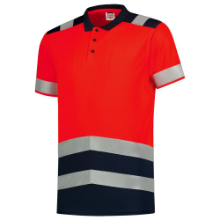 Afbeeldingen van Tricorp poloshirt 203007 - maat 8XL - rood/inkt 