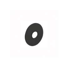 Afbeeldingen van INTERSTEEL Rozet renovatie zelfklevend, rond plat 55x2mm RVS zwart 3403