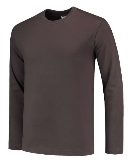 Afbeeldingen van Tricorp T-Shirt lange mouw 60°c wasbaar 101015 Donker Grijs 4XL