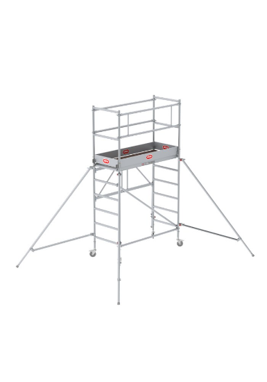 Afbeeldingen van Altrex Kamersteiger RS TOWER 34 - Werkhoogte 3.8 meter - Platformlengte 1.65 meter Hout 