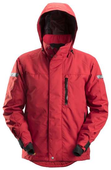 Afbeeldingen van Snickers jack 1102-1604 maat XL chili rood