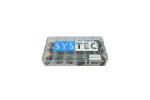 Afbeeldingen van Systec assortimentsdoos zekeringsring voor boring - 18 vaks Ø10-27mm - 262 stuks