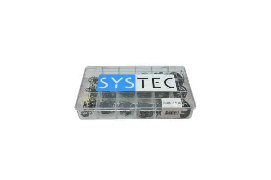 Afbeeldingen van Systec assortimentsdoos zekeringsring voor boring - 18 vaks Ø10-27mm - 262 stuks
